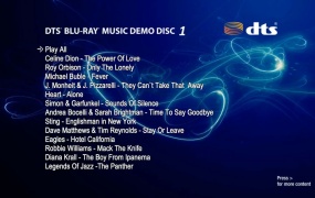 DTS-HD蓝光音乐演示碟1 DTS Blu-ray Music Demo Disc 1 2013《BDMV 23.2G》
