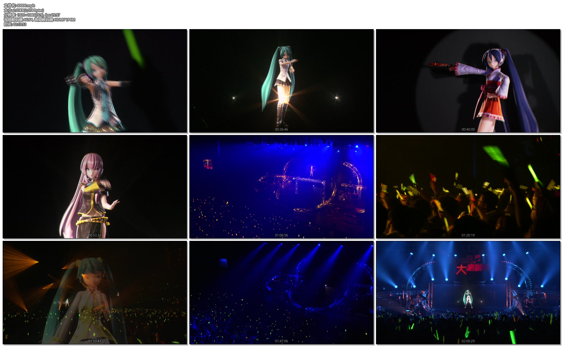 [蓝光原盘] 初音未来2012大感谢祭演唱会(Miku no Hi Daikanshasai ) 2Days Complete Box《BDMV3碟+3CD112.8G》