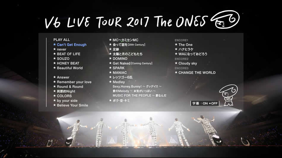 胜利六人组V6 Live Tour 2017 The Ones 日本巡回演唱会《BDMV 50.9G》_蓝光演唱会