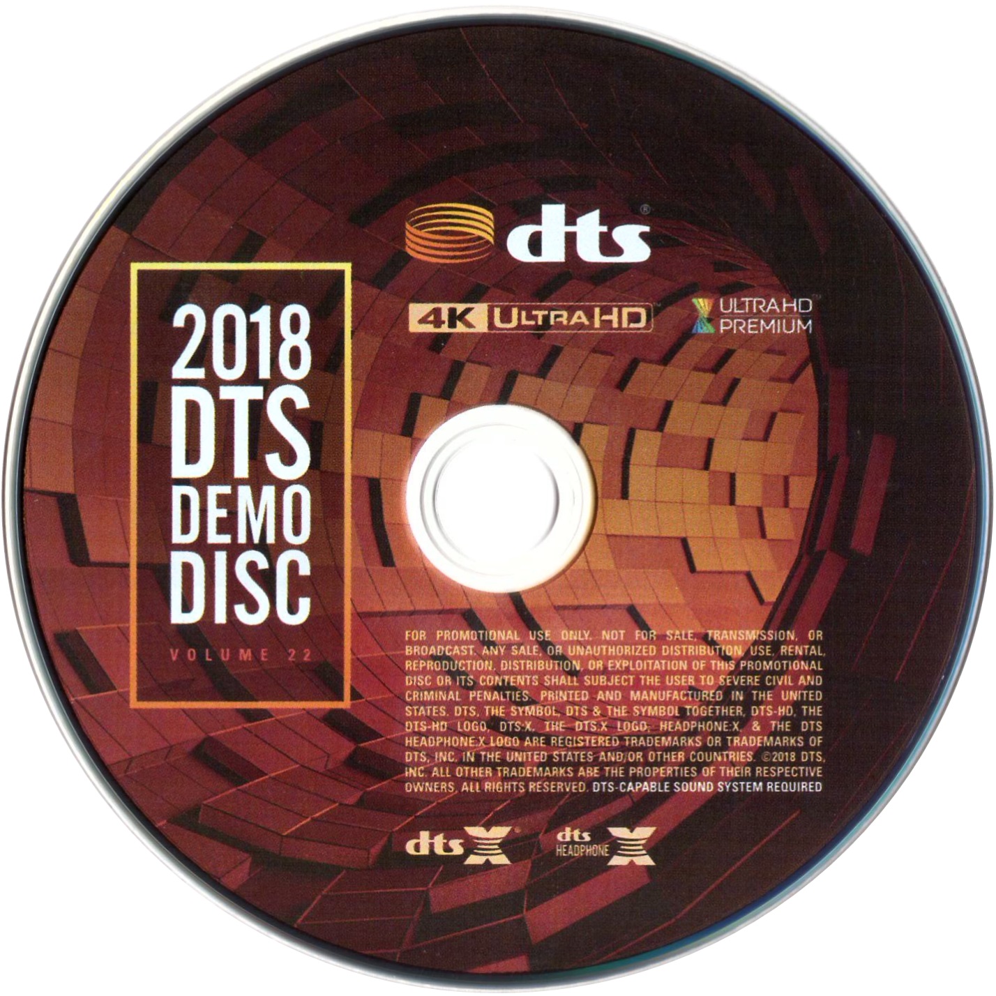 DTS蓝光演示碟 2018 4K UHD DTS Demo Disc Vol.22 H.265 HDR 4KUltraHD DTS-X 7.1-