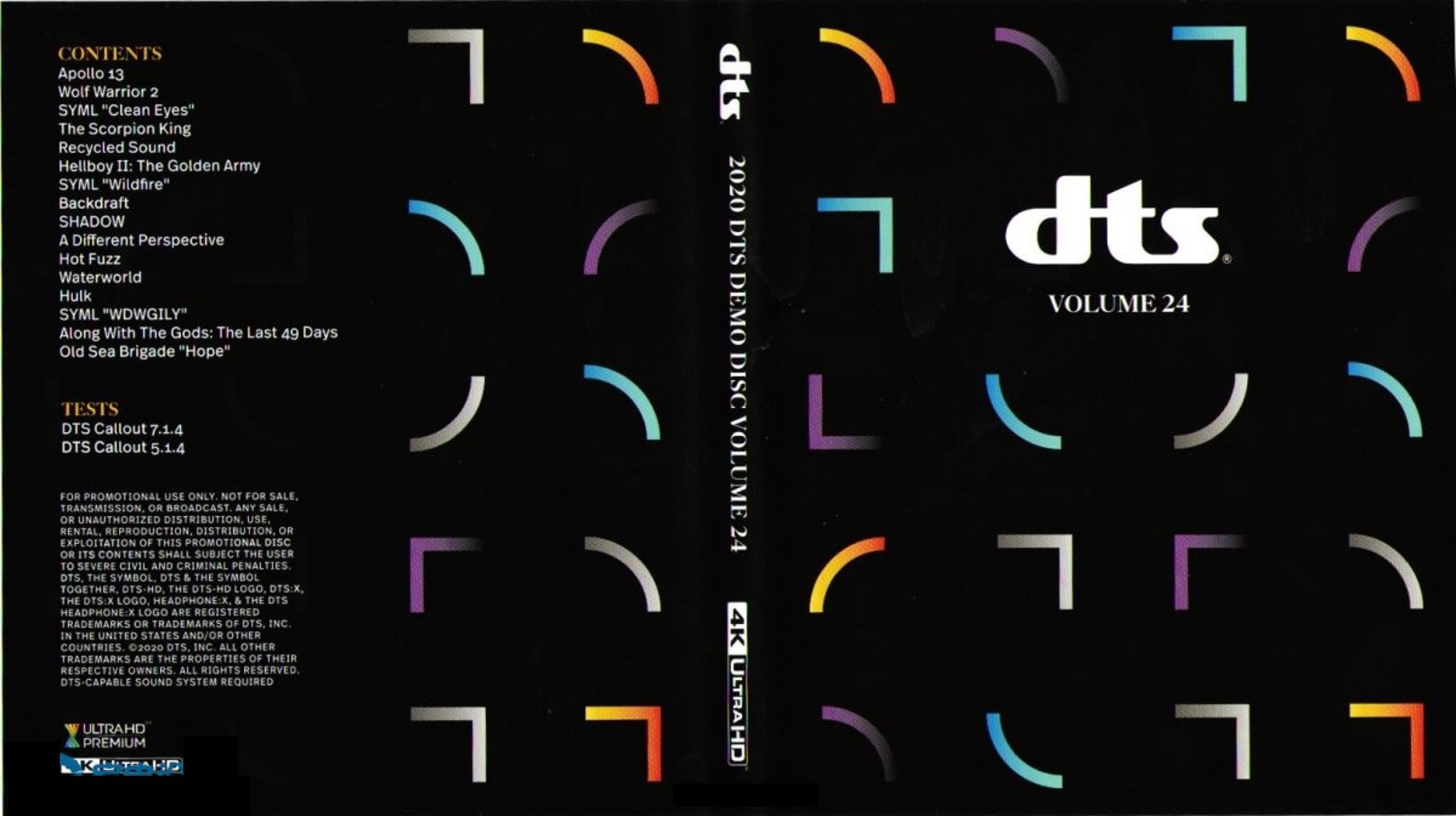 DTS蓝光演示碟 2020 4K UHD DTS Demo Disc Vol.24 H.265 HDR 4KUltraHD DTS-X 7.1